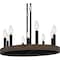 Quoizel Hendrix Linear Chandelier 9 Lights Matte Black HDR842MBK - alternate 3